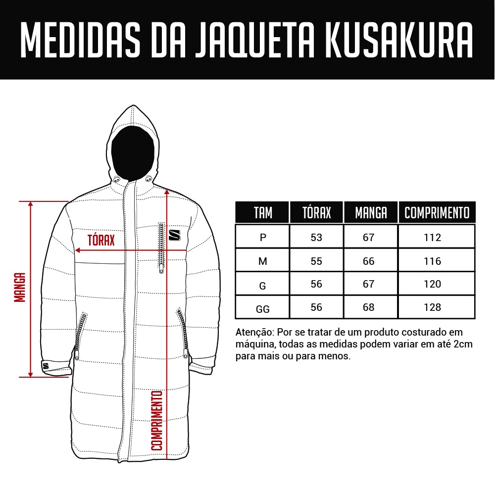 Jaqueta Longa Parka KuSakura Team Thermo ...