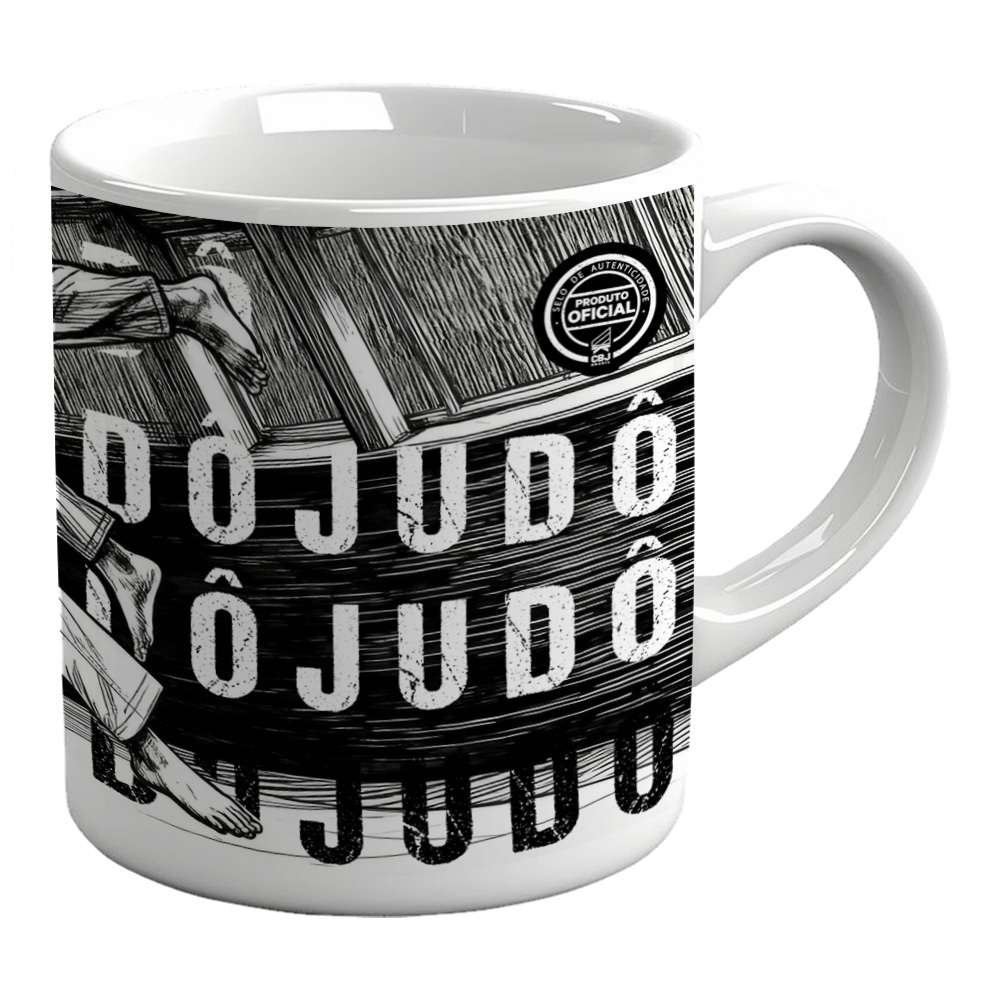 Caneca Cerâmica CBJ Oficial Judo Training...