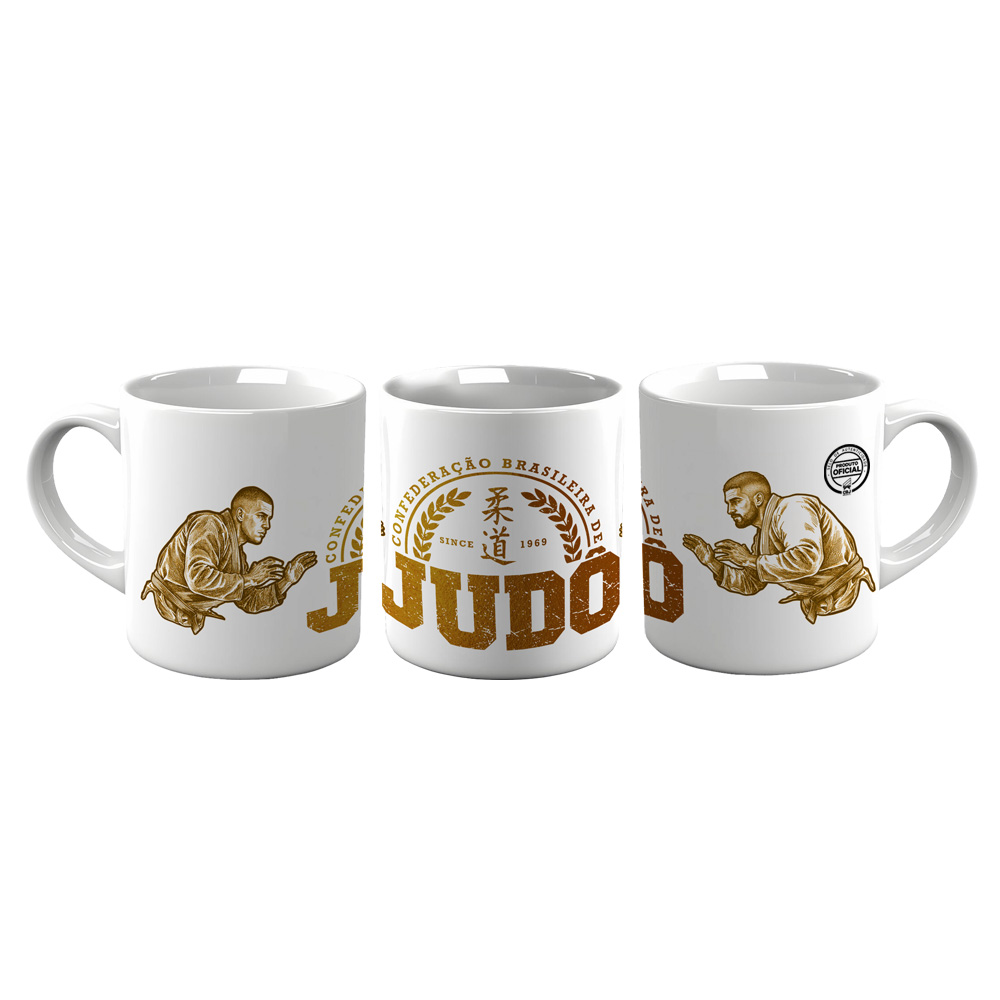Caneca Cerâmica CBJ Oficial Judo Classic