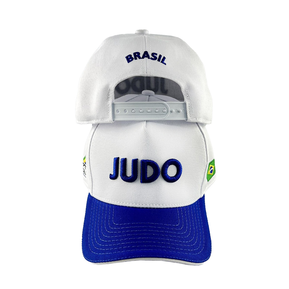 Boné Judo Brasil White Heart CBJ Oficial