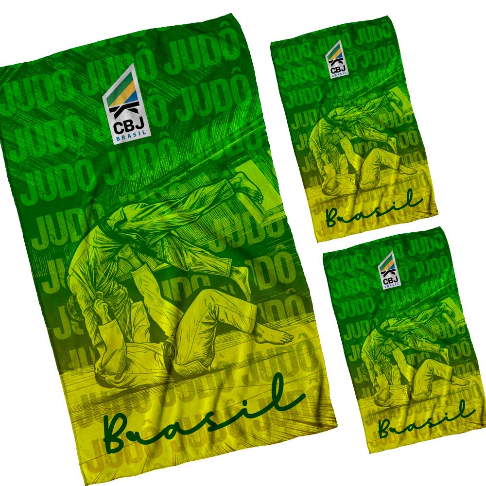 Kit de Toalhas Judo Brasil 2 em 1 ( 1 Toa...