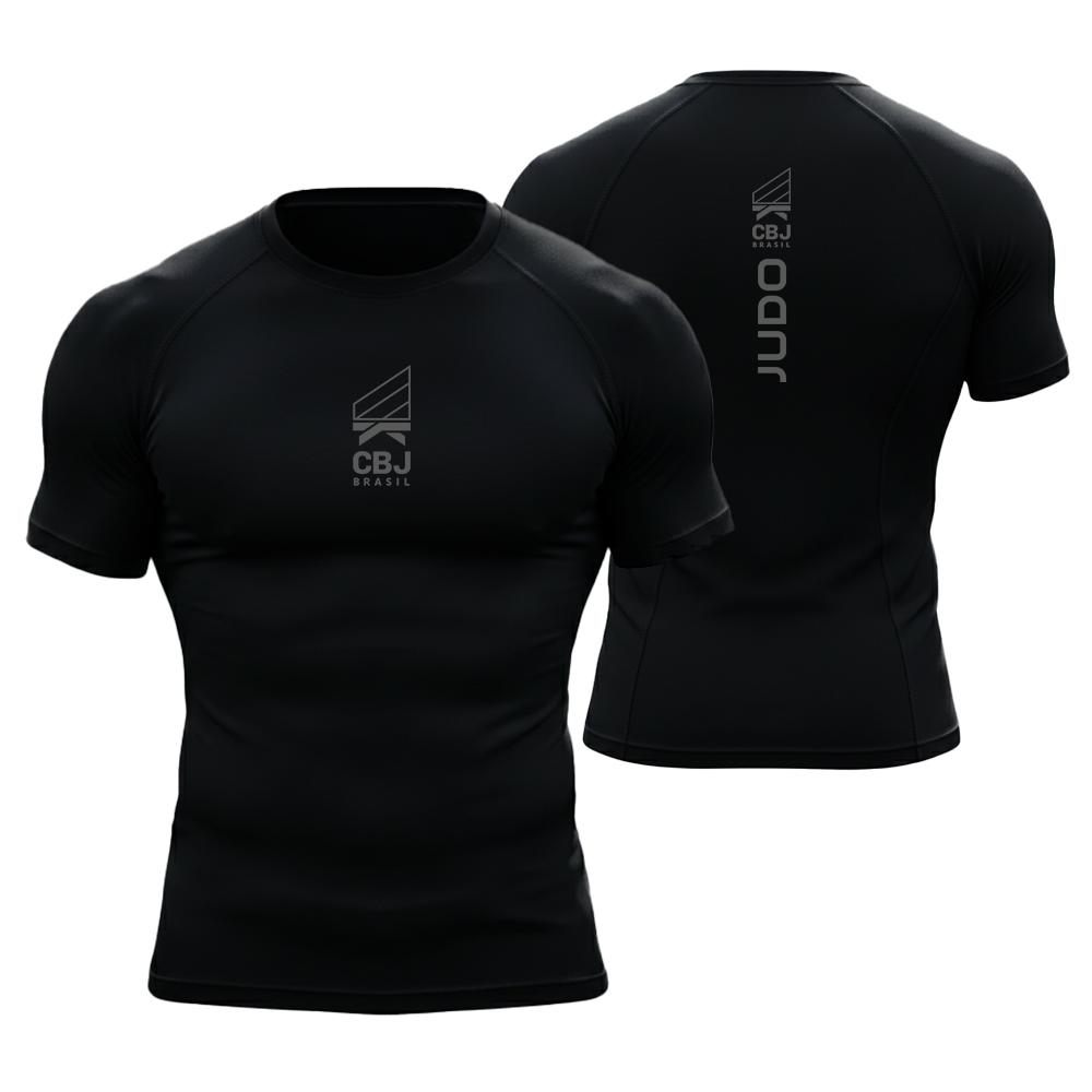 Camiseta de Compressão Judo Brasil CBJ Of...