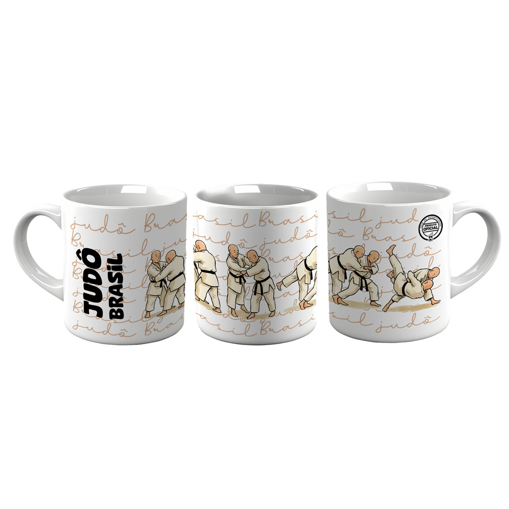 Caneca Cerâmica CBJ Oficial Judo Sensei